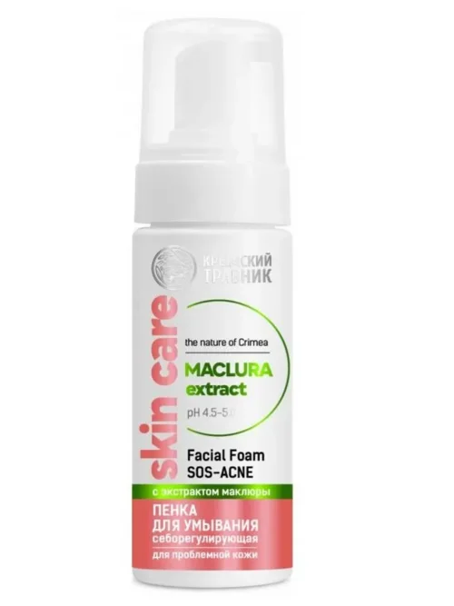 Пенка Крымский травник SOS-Acne себорегулирующая для проблемной кожи 150 мл