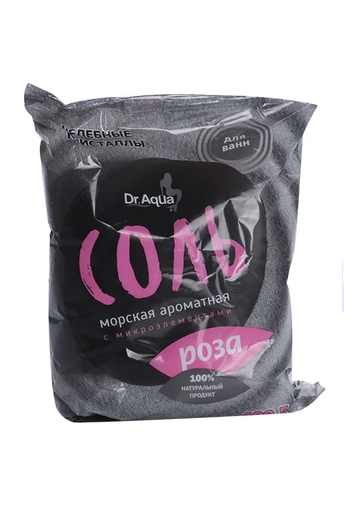 Соль для ванн Dr Aqua Целебные кристаллы морская / ароматная Роза 409,5 гр