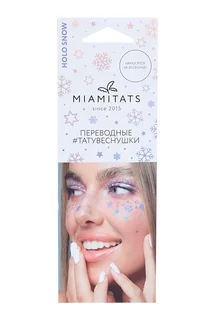 Тату переводные-веснушки Miamitats Holo Snow однораз winter collection (7322)