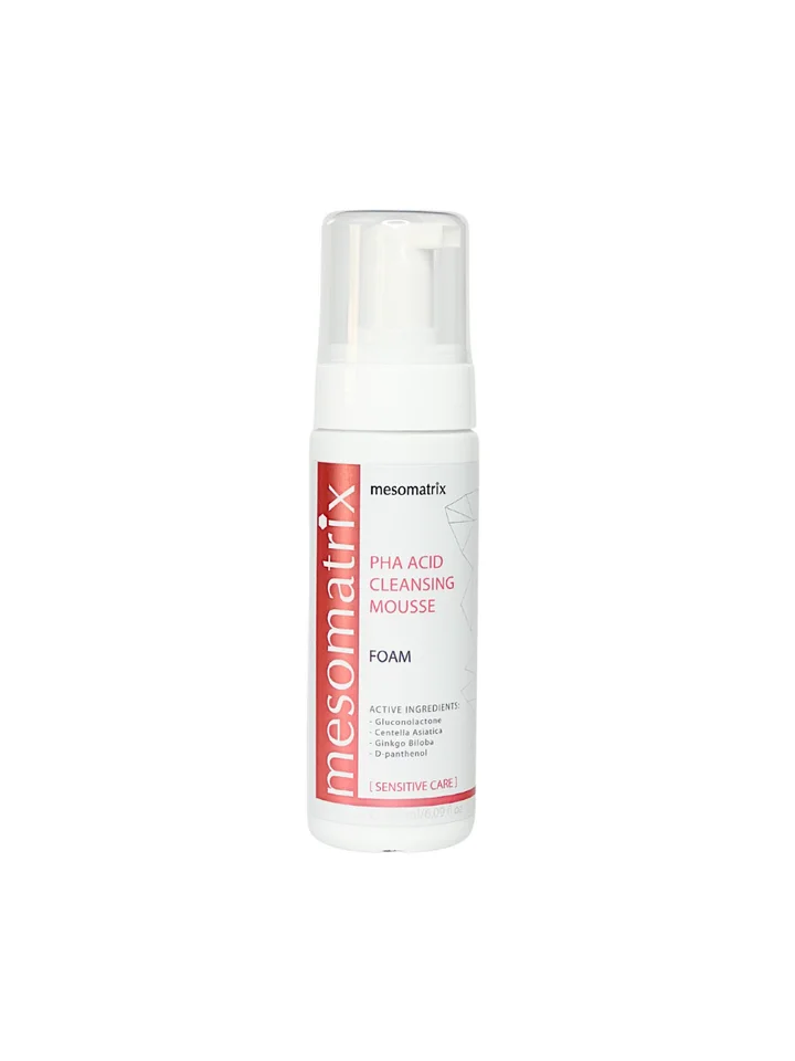 Пенка очищающая PHA Acid Cleansing Mousse для чувствительной кожи Mesomatrix/Мезоматрикс 180 мл