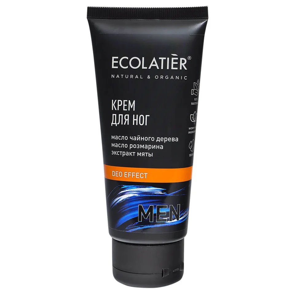 Крем для ног мужской DEO Effect 100 мл Ecolatier