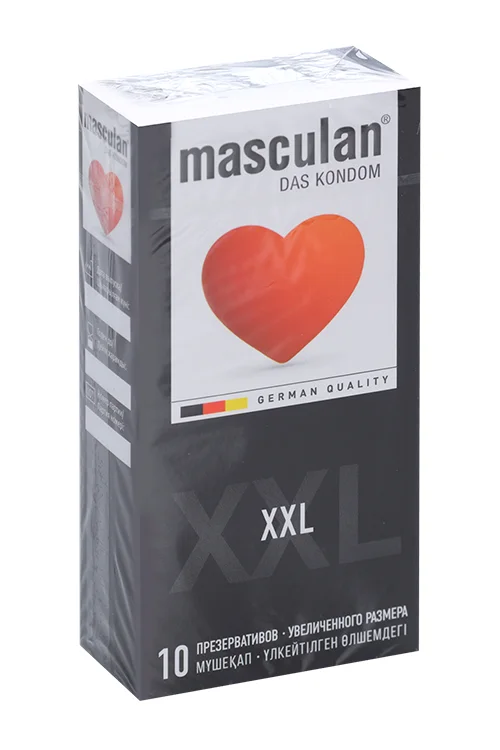 Презервативы Masculan DAS Kondom XXL увеличенный размер 10 шт