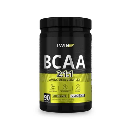 Bcaa 2:1:1 1WIN Цитрусовый микс 90 порций, 540 г, банка