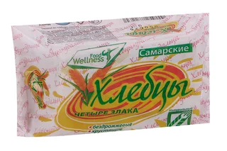 Хлебцы Самарские плоские 4 злака 90 гр