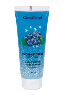 Скраб Compliment рисовый для лица выравнивание рельефа кожи 100 мл