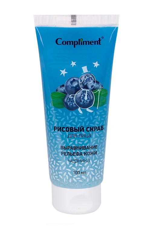 Скраб Compliment рисовый для лица выравнивание рельефа кожи 100 мл