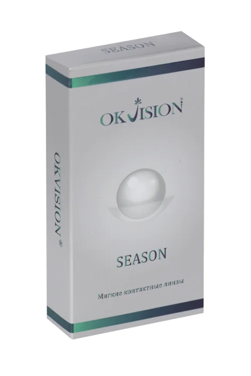 Линзы Okvision Season контактные на 3 месяца D -4,00 B.C. 8,6 DIA 14,0 пара