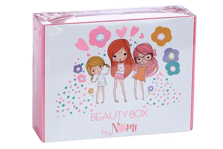 Набор Nomi детской косметики Beauty box №03 крем / лак х2/тени / блеск / браслет / жидкость для снятия