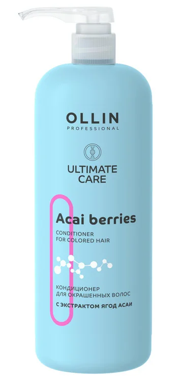 Кондиционер Ollin Professional Ultimate Care для окраш волос с экстракт ягод асаи 1 000 мл