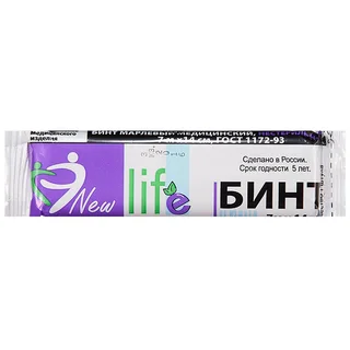 Нью Лайф Бинт марлевый медицинский нестерильный 7М Х 14 см Инд. уп / Стм