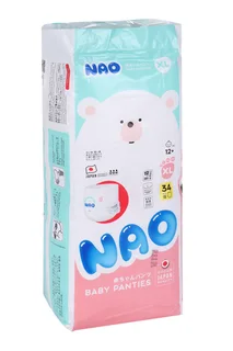 Трусики-подгузники NAO XL (12+ кг) 34 шт