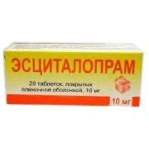 Эсциталопрам таблетки 10 мг 28 шт