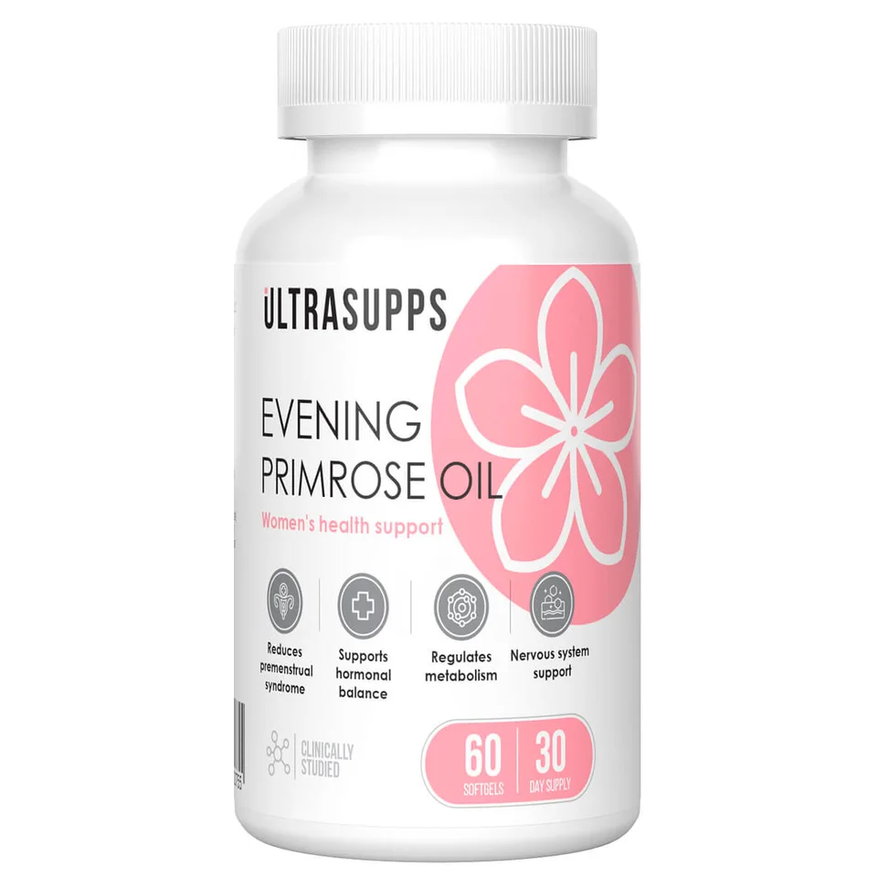Масло вечерней примулы, 60 капсул, Ultrasupps