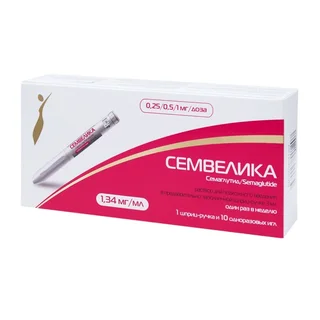Семвелика раствор П/Кож. введ 0.25/0.5/1 мг / Доза (1,34 мг / Мл) 1 шт