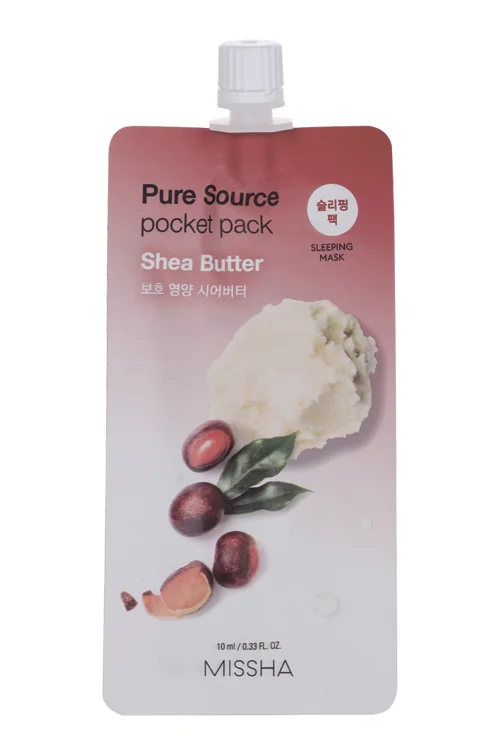 Маска Missha Pure Source с маслом ши кремовая ночная 10 мл