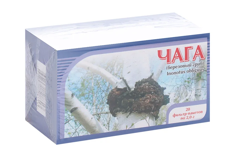 Чага, 2 г, 20 шт, сырье растительное-порошок