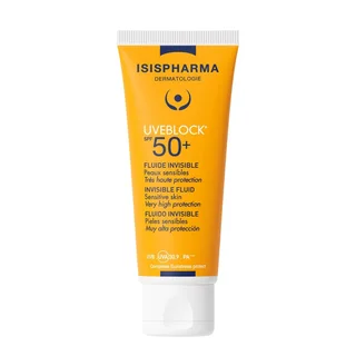 Флюид солнцезащитный для лица Uveblock Invisible SPF50+, Isispharma, 40 мл