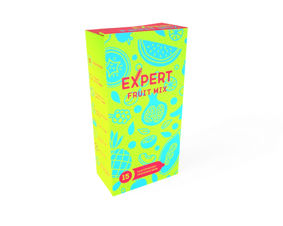 Презервативы Expert Ароматизированные, цветные 15 шт.