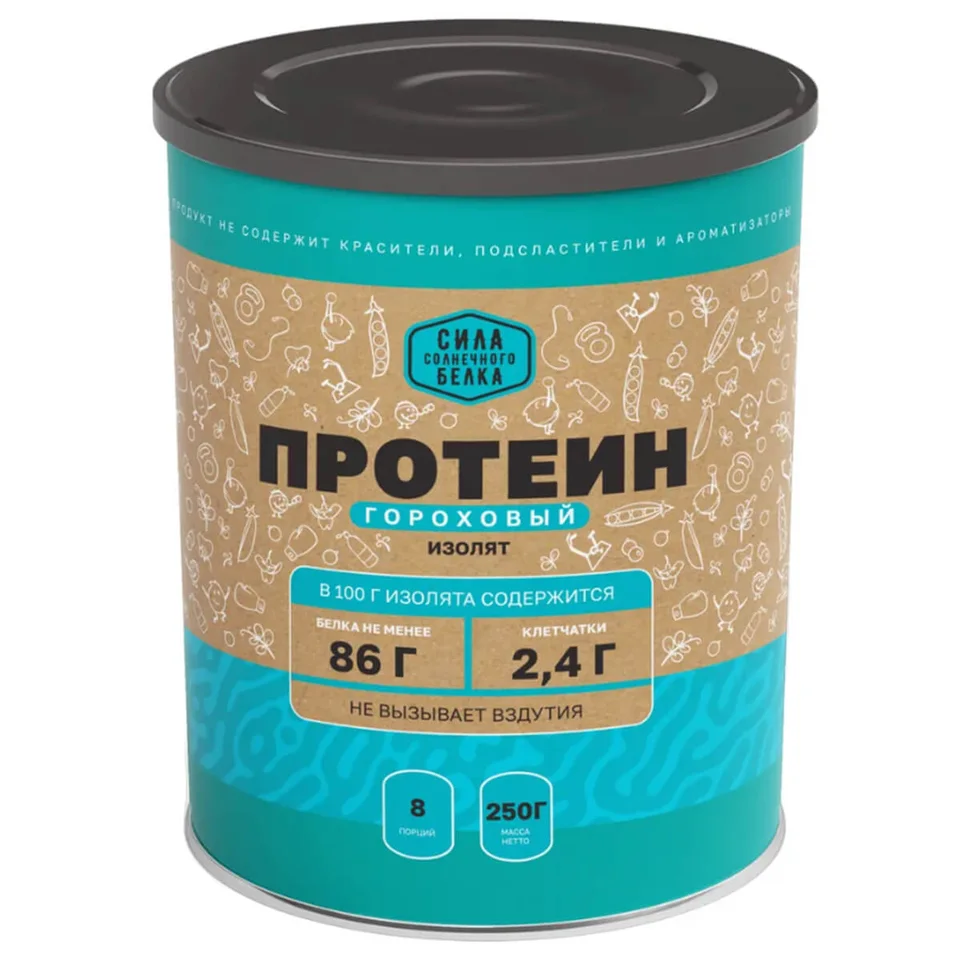 Пищевая продукция Протеин гороховый (изолят), 250 г, Оргтиум