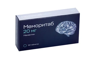 Мемантин Меморитаб 20 мг 30 шт таблетки диспергируемые