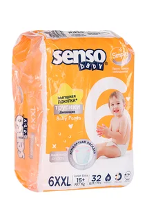 Подгузники-трусики Senso Baby Simple junior extra детские XXL (15+ кг) 32 шт