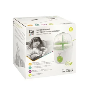 Стерилизатор CS Medica Kids CS-28s электронный / паровой светло-зеленый / белый