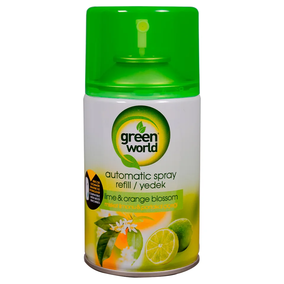 Освежитель воздуха (сменный баллон) Green World Lime&Orange Blossom 250 мл