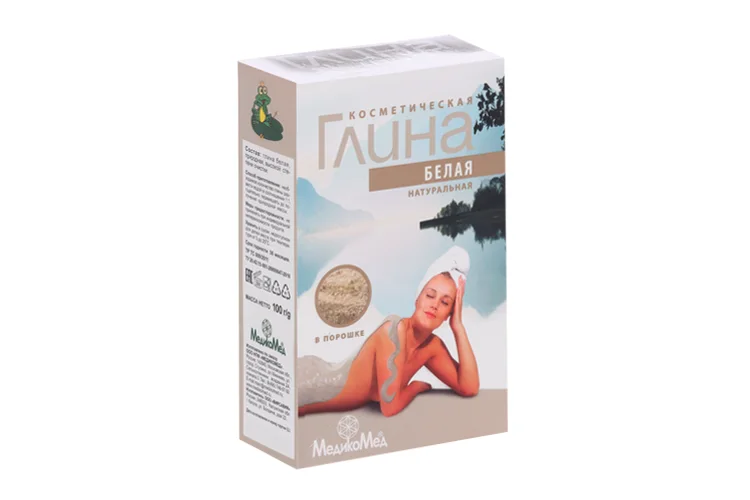 Глина белая косметическая 100 гр