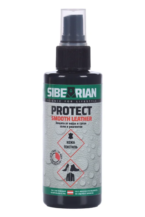 Protect Smooth Leather Sibearian Защита от воды и грязи / соли / реагентов 150 мл