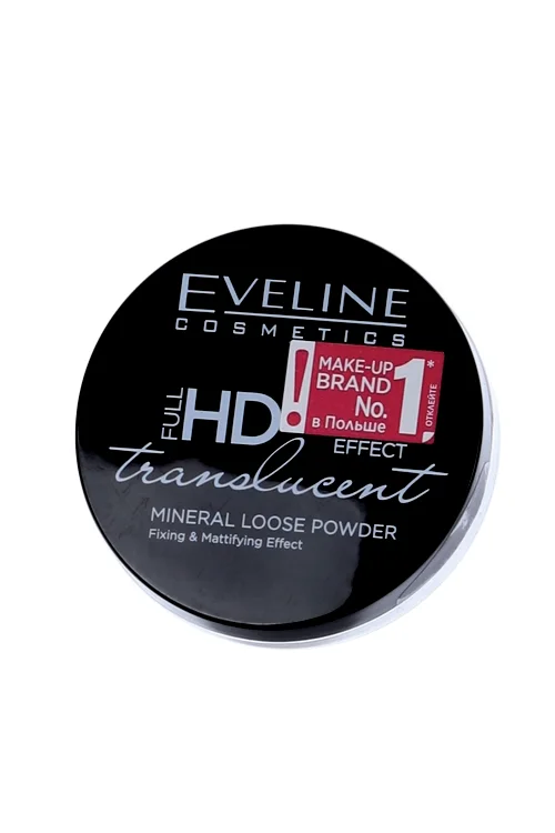 Пудра Eveline matt my day loose powder матирующая для фиксации макияжа оттенка translucent 6 гр