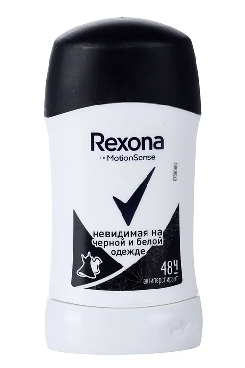 Антиперспирант-карандаш Rexona невидимая на черной / белой одежде 48 ч 40 мл
