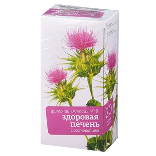 Фиточай Алтай №8 Здоровая Печень С Расторопшей Ф/П 2 гр 20 шт