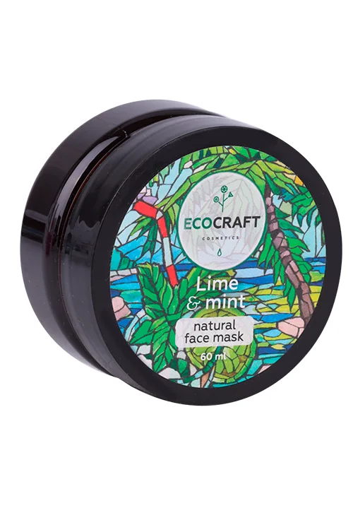 Маска Ecocraft Ледяная моделирующая Лайм / мята для лица / зоны декольте 60 мл