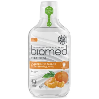 Комплексный натуральный ополаскиватель для полости рта «Biomed Цитрус Фреш» 500 мл Biomed