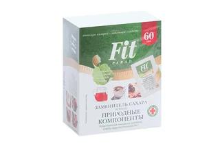 Сахарозаменитель FitParad 7 шт стевиози для сукралоза / эритрит саше 60 шт