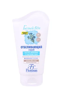 Скраб Floresan Белый лен отбеливающий для лица 100 мл