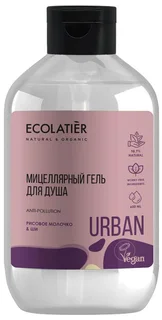 Мицеллярный гель для душа рисовое молочко & ши 600 мл Ecolatier