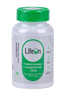 Глюкозамин Хондроитин+MSM LifeOn 90 шт капсулы