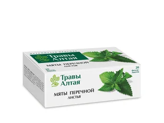 Мяты перечной листья серии Алтай 1,5 гр 20 шт