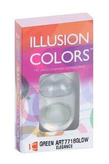 Линзы Illusion colors el blue Glow контактные -2,5/14,0/8,6/2 шт