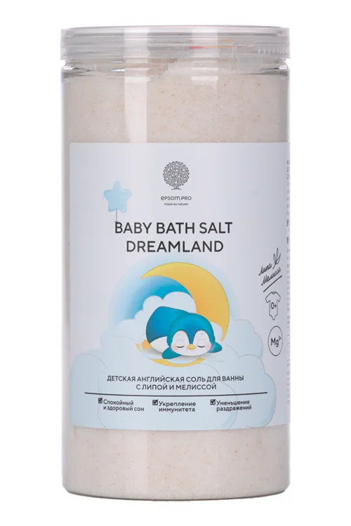 Соль для ванн Baby Bath Salt Dreamland детская с липой и мелиссой 1 020 гр
