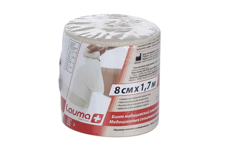 Бинт Лаума медицинский эластичный комп с заст 8×170 см