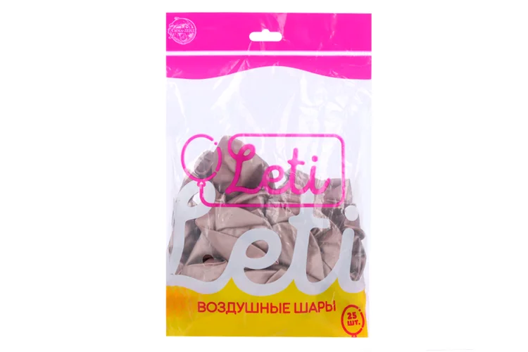 Шар латексный Leti 12" Хром 25 шт металлический бронзовый
