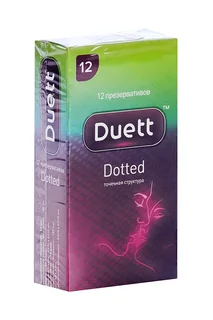 Презервативы Duett Dotted 12 шт