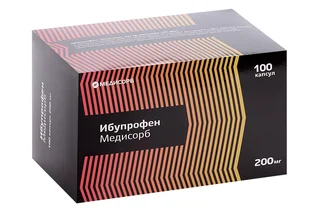 Ибупрофен Медисорб 200 мг 100 шт капсулы