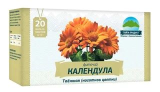 Чайный напиток Календула 1,5 гр 20 шт фильтр-пакет