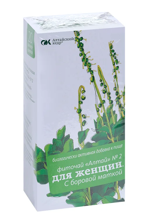 Фиточай Алтай №2 Боровая матка для женщин 2 гр 20 шт