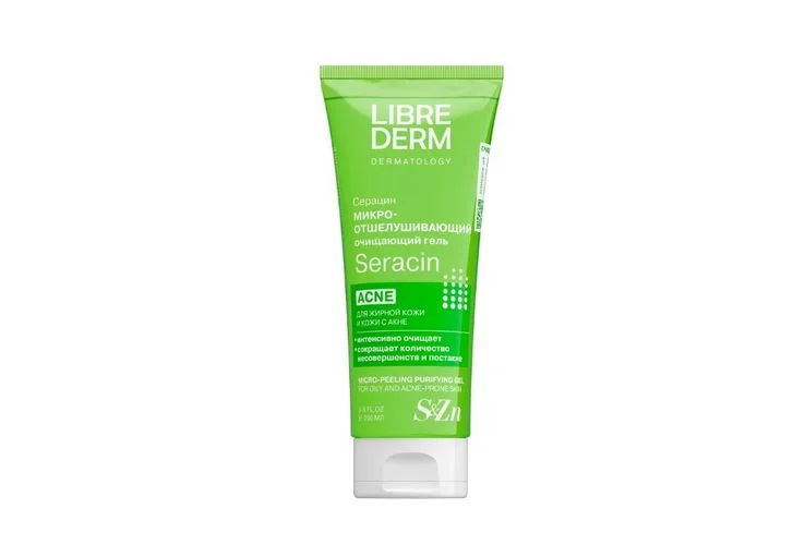 Гель Librederm Seracin микроотшелушивающий очищающий для кожи с выраженными несовершенствами 200 мл