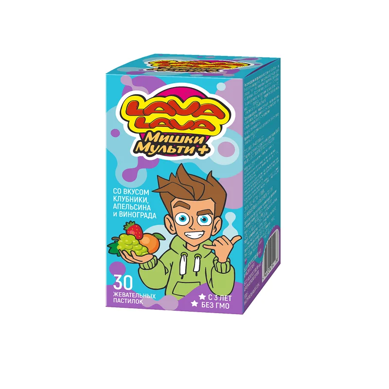 Лава Лава Мишки Мульти+ Пастилки жевательные 30 шт