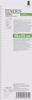 Повязка пластырн Тенерис 10×35 см мед фиксир на нетканой основе